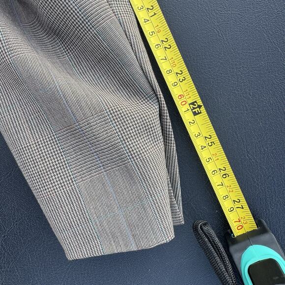 Lands End Mens Size 46L Multicolored Plaid wool Suit Jacket Sport Coat Blazer - Picture 12 of 16